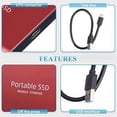 thumbnail image 4 of Portable External Hard Drive 128GB USB 3.0 Metal Hard Disk Storage Expansion for PC Laptop PS4 TV, 4 of 6