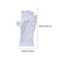 thumbnail image 2 of TERGAYEE Anti UV Gloves,Nail Lamp UV Shield Glove,Protect Hands Nail Art Stretchy Fingerless Glove for Nail Lamp Dryer,Protect Hands from UV Harm, 2 of 5