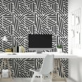 thumbnail image 4 of Arthouse Oswald Black Striped Geometric Wallpaper, 4 of 5