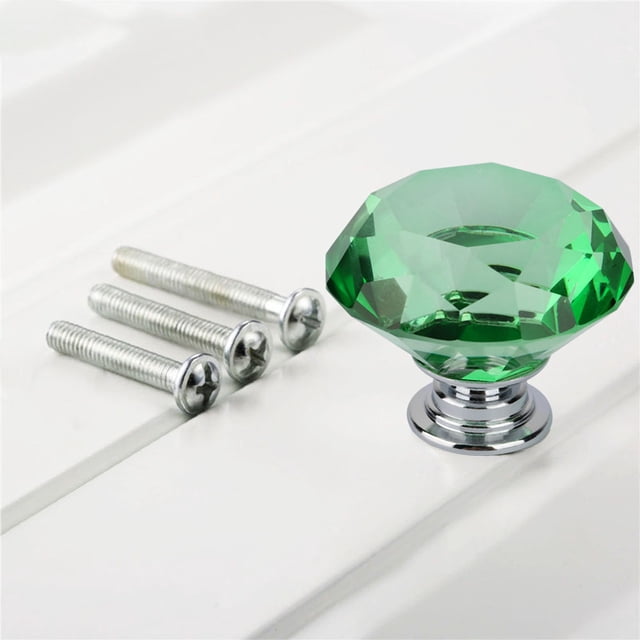 Perilla de cajón de cristal, 1 pieza Perilla de cajón de armario de diamante de cristal Probado profesionalmente
