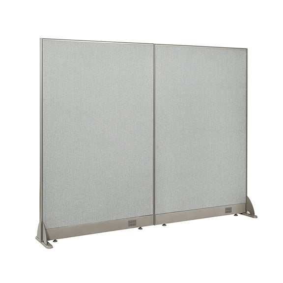 GOF Freestanding Office Partition-Straight Run w/ Safety Legs (72"W x 60"H) Room Divider, Privacy Screen, Workstation Cubicle
