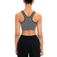 thumbnail image 6 of FOCUSSEXY High Impact Sports Bra for Women,Zip Front Padded Workout Yoga Bra Wireless Supportive Sports Bra, 6 of 8