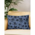thumbnail image 2 of Outdoor Pillows Waterproof, Summer Palm Tree Bedding Throw Pillows with Insert for Couch Sofa Bed, Tropical Coconut Tree Botanical Navy Blue 12x20 Inch Pillowcases Decorative Patio Pillow Set of 1, 2 of 8