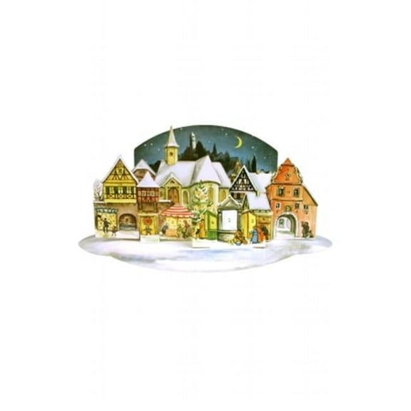 mer Advent - 3-Dimensional Village Scene Replica of 1955 Design