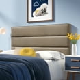 thumbnail image 3 of Serta Palisades Tufted Upholstered Queen Size Adjustable Headboard, Light Brown, 3 of 14