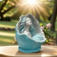 thumbnail image 1 of RKSTN Conch Girl Statue Conch Girl Statue Resin Crafts Ornament Desktop Home Decor Gift, 1 of 5