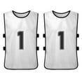 thumbnail image 3 of Chaleco 6 PCS Adultos Fútbol Pinnies Jerseys del equipo de fútbol de secado rápido Deportes juvenile Tomshoo Chaleco, 3 of 7