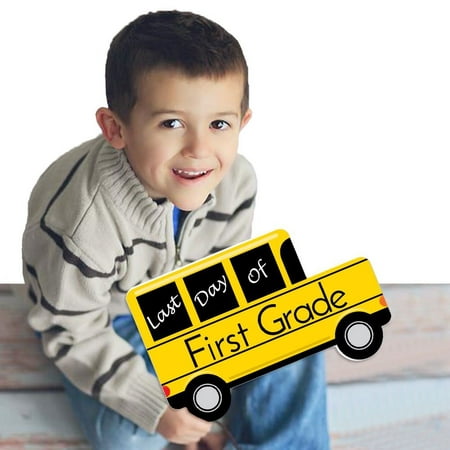 1st Grade - Last Day of School Bus Sign - Photo