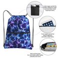 thumbnail image 2 of Sigee Blue Lightning1 for Drawstring Zipper Backpack ,Waterproof, Durable, Lightweight Gym Bag for Sports, 2 of 5