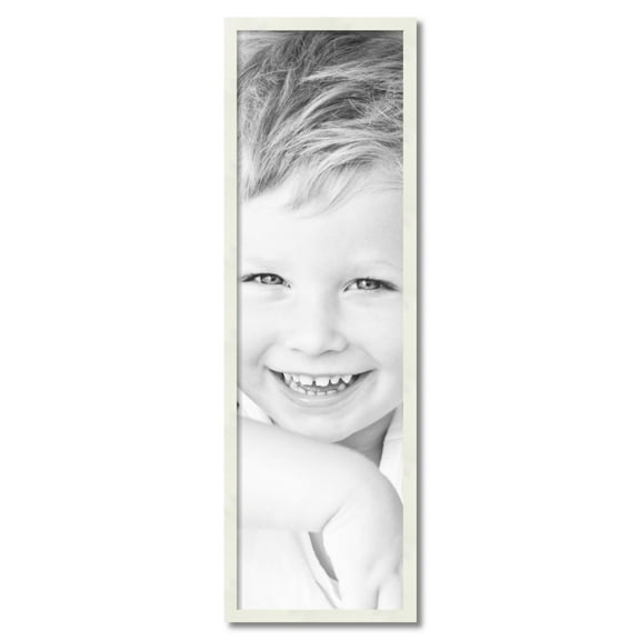 ArtToFrames 13" x 44" White Picture Frame, 13x44 inch White Wood Poster Frame (WOM-5140)