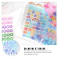 thumbnail image 3 of 8 hojas de pegatinas autoadhesivas de colores para manualidades, tarjetas de felicitación, 3 of 7