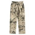 thumbnail image 7 of Dresfit Camo Pants Men Wide Leg Baggy Sweatpants 2026 Textured Drawstring Waffle Knit Trousers Spring Lounge Elastic Waist Straight Leg Pant with Pockets Khaki XL, 7 of 7