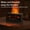 Black, variant on Flame Essential Oil Diffuser, 3D Flame Fireplace Aromatherapy Machine Colorful Humidifier with Remote Control