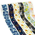 thumbnail image 2 of New Designs 50 Yards Flower Pattern Printed Grosgrain satin Ribbon DIY Hairs Accessories Jiayi, 2 of 7