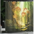 thumbnail image 4 of Ambesonne Fantasy Shower Curtain, Vivid Autumn Season, 69"Wx84"L, Multicolor, 4 of 5