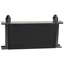 Derale 51988 Stack Plate Cooler, 19 Row, -8AN, 90 Degree Swivel