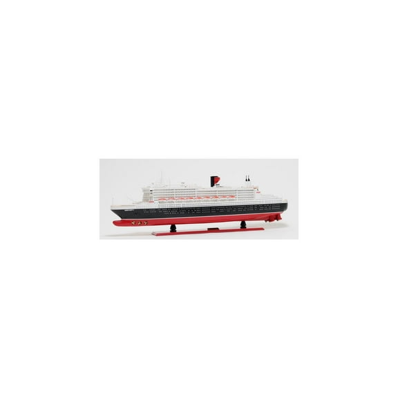 Queen Mary II Cruise Ship Model - Detailed Replica, 40 Inch, Collectible Ship Decor, Luxury Liner Display