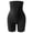 Black, variant on Women's High Waist Seamless Ribbed Shapewear Shorts Tummy Control Butt Lifting Anti-Chafing Shaper for Yoga Gym Running Workout,Black,XXXL