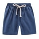 thumbnail image 5 of Odeerbi 2-10 Años Niños Niñas 3 Pcs Verano Algodón Lino Pantalones Cortos Entrenamiento Deportivos Cortos Lindo Color Sólido Pantalones Cortos Suaves Respirables, 5 of 9