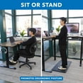 thumbnail image 4 of Mount-It! Large Height Adjustable Corner Sit-Stand Desk, for Office, Home and Commercial Purposes, 4 of 10