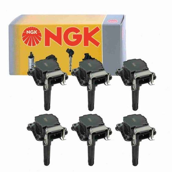 6 pc NGK 48766 Ignition Coils for 058 905 105 058 905 447C 058905447C 178-8309 58905105 88921389 921-2069 E399 E508A E509A E517E E704 GN10326 IC254 IC499 IGC1003 UF-290 UF-369 UF290 UF290T UF369