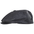 thumbnail image 3 of Vauxhall Wool Poplin Newsboy Cap - L - Gray, 3 of 4