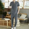 thumbnail image 3 of Conjuntos de pantalones para correr con alfabeto para hombre, ropa de trabajo, camisetas, pantalones, trajes para hombre, Young La Novelty en elástico 5xl de lujo, 3 of 5