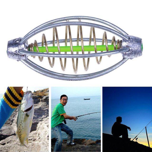2 uds resorte + lanzador de pesca de plomo catapultas de pesca de carpa jaula de cebo de pesca Ndcxsfigh Nuevos Originales