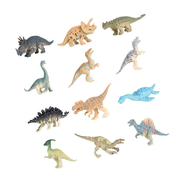 12 Pcs Figurines d'Animaux Réalistes Durables, Faciles pour Collection Fournitures de Fête Petit Dinosaure