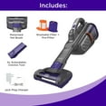 thumbnail image 3 of BLACK+DECKER dustbuster furbuster AdvanceClean+ Cordless Pet Handheld Vacuum, HHVK515JP07, 3 of 17