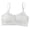White, variant on Krdevn Girls Training Bra, Adjustable Strap Wireless Bralette, Solid Color Support Undergarment for Puberty Growing Girls,Pink