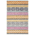 thumbnail image 2 of SAFAVIEH Micro-Loop Oliver Geometric Striped Area Rug, Ivory/Rust, 5' x 8', 2 of 7