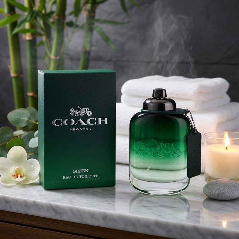 Coach Green Eau de Toilette Spray, 3.3 oz, Citrus Aromatic