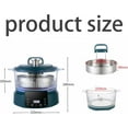 thumbnail image 2 of Rice Soup Separation Electric Cooker, Non-stick Pan & Rices Soup Separate, 3L Low Carb Rice Cooker with Reservable-Timable and Liftable Filter Basket, for Rices, Ramen, Hot Pot (Green,glass), 2 of 8