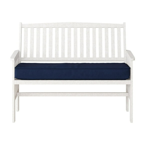 CorLiving Miramar Hardwood Outdoor Bench with Seat Cushion