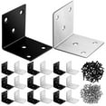 thumbnail image 3 of 1 Set Corner Brackets and Screws for Raised Bed Table Leg Bed Frame Cabinet, 3 of 8