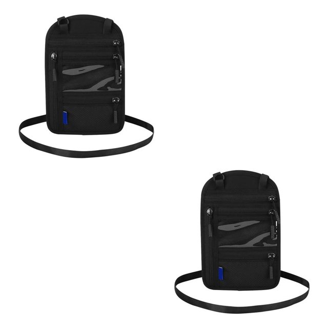 Injueey Cartera de nailon para pasaporte, tarjetero multifuncional, funda para teléfono, monedero, organizador de transporte unisex, Type2 NO2