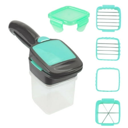 

Kqiang 4In1 Vegetable Chopper Food Onion Cutter Veggie Slicer Dicer Fruit Hand Kitchen