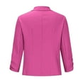 thumbnail image 5 of Women's Business Casual Blazer 3/4 Sleeve Unstructured Lightweight Office Jacket for Professional Wear, 5 of 7