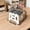 Gray & White Folding Stool, variant on Thickened Multi-Color Folding Plastic Stool, Collapsible Non-Slip Step Stool, Space-Saving Portable Seat for Game Room, Recreation Room, Home Kitchen And Camping