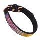 thumbnail image 2 of Collar para mascotas con diamantes de imitación, suave, para mascotas, mini collar de cristal para gatos y perros pequeños y medianos, color negro S, 2 of 5