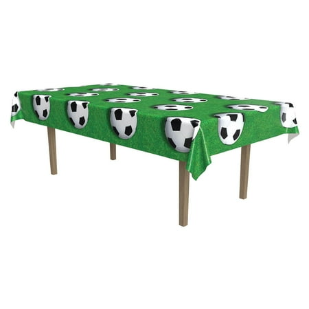 12 Pack Beistle Soccer Ball Party Tablecover