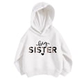 thumbnail image 1 of MEZZALL Sweat à Capuche Imprimé Lettre pour Enfants Garçons Filles, Blanc, 2-3 Ans, 1 of 3