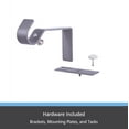thumbnail image 2 of Kenney Fast Fit 5/8" No Measure Curtain Rod Brackets, Set of 2, Polished Pewter, 2 of 7