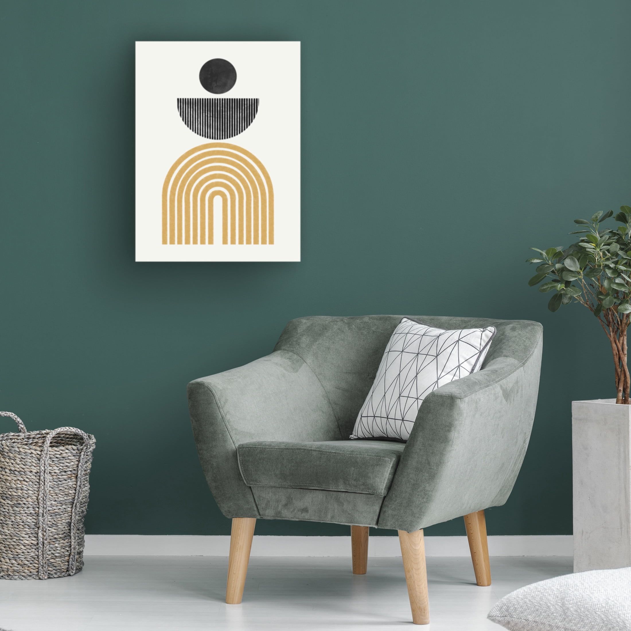 Trademark Fine Art THE MIUUS STUDIO Midcentury Composition Canvas Wall Art