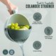 thumbnail image 2 of Colador giratorio 2 en 1 para lavar frutas y verduras, cesta de drenaje con asa, colador para cocina, accesorios de cocina, aparato de cocina, aparatos de limpieza de frutas y verduras, 2 of 5