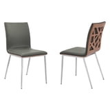 Crystal Dining Chair in Brushed Stainless S… product image