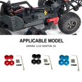 thumbnail image 2 of Vogacara Montaje hexagonal de rueda fuerte de aleación de aluminio 1/10 para ARRMA SENTON 3S RC pieza de coche RC accesorios de coche piezas de Kits de construcción modelo Azul oscuro, 2 of 6