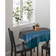 thumbnail image 3 of Square/Round Tablecloth 54x54inch Ructic Wood Blue Gray Wrinkle Resistant Washable Polyester Table Cloth Oil Proof Dining Table Cover Decorative for Parties/Wedding/Outdoor Farm Country Grain, 3 of 6