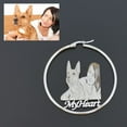 thumbnail image 3 of Custom Photo Engraved Hoop Earrings | Personalized Hoop Earrings with Photo, 3 of 4